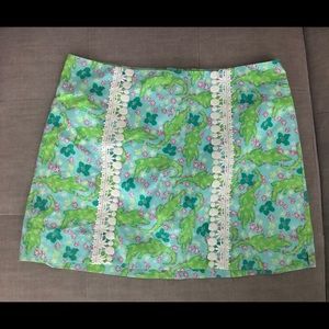 Lily Pulitzer Alligator print skort